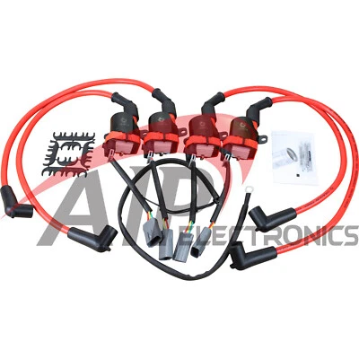 Performance LS Ignition Coil Conversion Kit Plug Wire Set For 2004-11 Mazda RX-8 - Image 1 of 4
