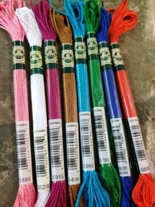 DMC Mouline Satin Floss - Set of 8 - Brand New Set P - Picture 1 of 1