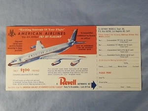 Vtg American Airlines Revell 707 Flagship Model Advertising Mail In Order Form - Picture 1 of 2