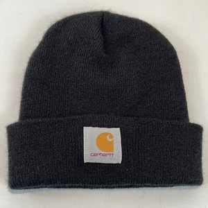 Carhartt A18 Watch Hat for Unisex Adults Black Cuffed Beanie Original Knit Cap - Picture 1 of 5