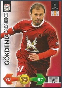 PANINI UEFA CHAMPIONS LEAGUE 2009-10 TRADING CARD-RUBIN KAZAN-GOKDENIZ KARADENIZ