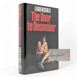 SIGNED The Door to December LEIGH NICHOLS First Edition 1988 DEAN KOONTZ Horror - Picture 1 of 14