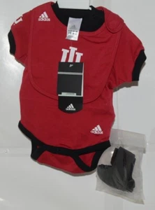 Adidas 00118415IPB4 Licencia Universidad de Indiana 3 6 Meses Rojo Juego de 3 Piezas - Imagen 1 de 9