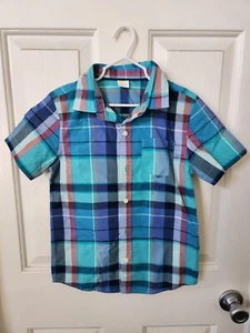 Crazy 8 Boys Short Sleeve Button Up Size S 5-6 - Picture 1 of 1