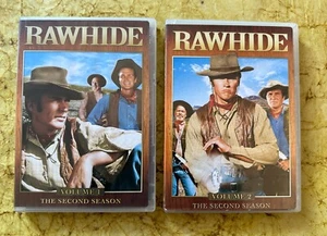 RAWHIDE The Complete Second Season : Volume 1 & 2 : 2007 8-Disc 2 DVD Set VG+/VG - Picture 1 of 6