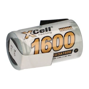 Batería XCell 2/3 A 1,2V / 1600mAh X2/3A1600 Z Soldadura Bandera - Imagen 1 de 7