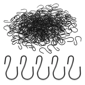 120Pcs S-Shaped Hook Metal for Decorative Hook for Crafts (Black) W9X88721 - Picture 1 of 7