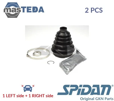 25377 CV JOINT BOOT KIT PAIR FRONT RIGHT WHEEL SIDE SPIDAN 2PCS NEW - Image 1 of 4