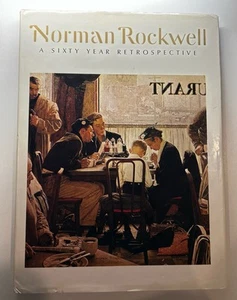 Vintage 1972 "Norman Rockwell: A Sixty Year Retrospective" Hardcover by Buechner - Bild 1 von 24