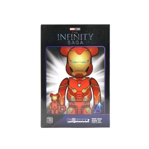 BE@RBRICK Iron Man Mark 50 100% & 400% Set Marvel Medicom Toy Sealed - Picture 1 of 9