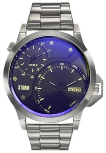 Reloj para hombre Storm Avalonic Lazer azul con esfera azul y correa plateada 47502/LB - Imagen 1 de 6