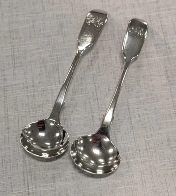 Par de conchas de condimento esterlina William IV Era: 1837, Benoni Stephens, Londres  - Imagem 1 de 4