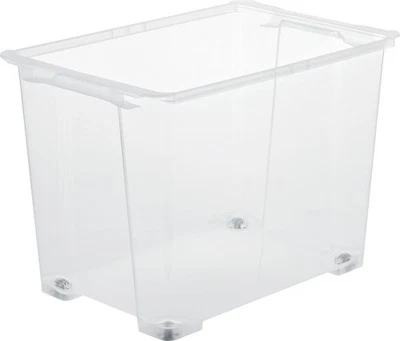 Rotho Aufbewahrungsbox EVO Easy mit Rollen 65 L transparent  Boxen, Körbchen & - Bild 1 von 2