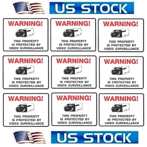 PEGATINAS DE SEGURIDAD PARA SISTEMAS DE MONITOREO DE CÁMARAS DE VIGILANCIA DEL HOGAR VENTANAS DE CASAS - Imagen 1 de 3