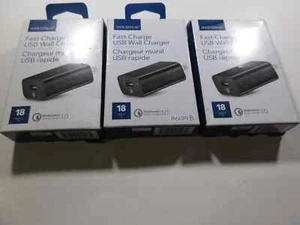 Lot of 3 Insignia 18W USB Wall Chargers Quick Charge 3.0 NS-AC1UQC3-C - Photo 1 sur 3