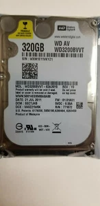 WD WD3200BVVT-63A26Y0 320GB Hard Drive DCM: SECTJHB FW 01.01A01 WD3200BVVT - Picture 1 of 1