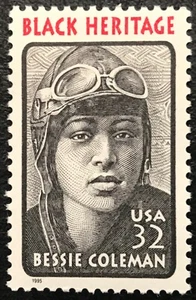1995 Scott #2956 32¢ - BESSIE COLEMAN - BLACK HERITAGE - Single Stamp - Mint NH - Picture 1 of 1