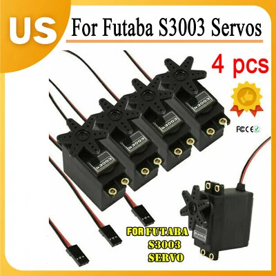 S3003 Gear Standard High Torque Servo For Futaba RC Car Boat Helicopter Car 4PCS - Image 1 of 4