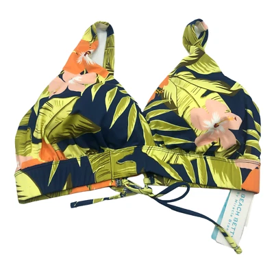 Beach Betty By Miracle Brands Slimming Control Lace-Up Back Bikini Top 2X-3X New - Image 1 of 4