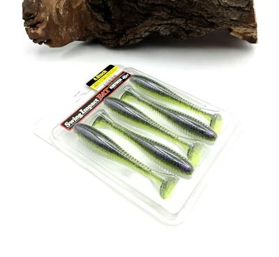 Keitech 4,8" Fat Swing Impact BA-Edition 12cm Purple Chartreuse UV Gummifisch - Bild 1 von 2