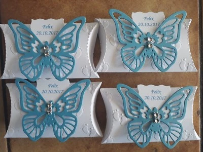  Gastgeschenke Mandeln Taufe Kommunion Geburt  Baby Shower  Tischdeko Blau - Bild 1 von 4