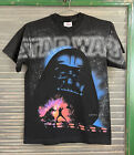 1996 Star Wars Darth Vader Allover Front Print Lucasfilm T-shirt YOUTH LARGE Vtg