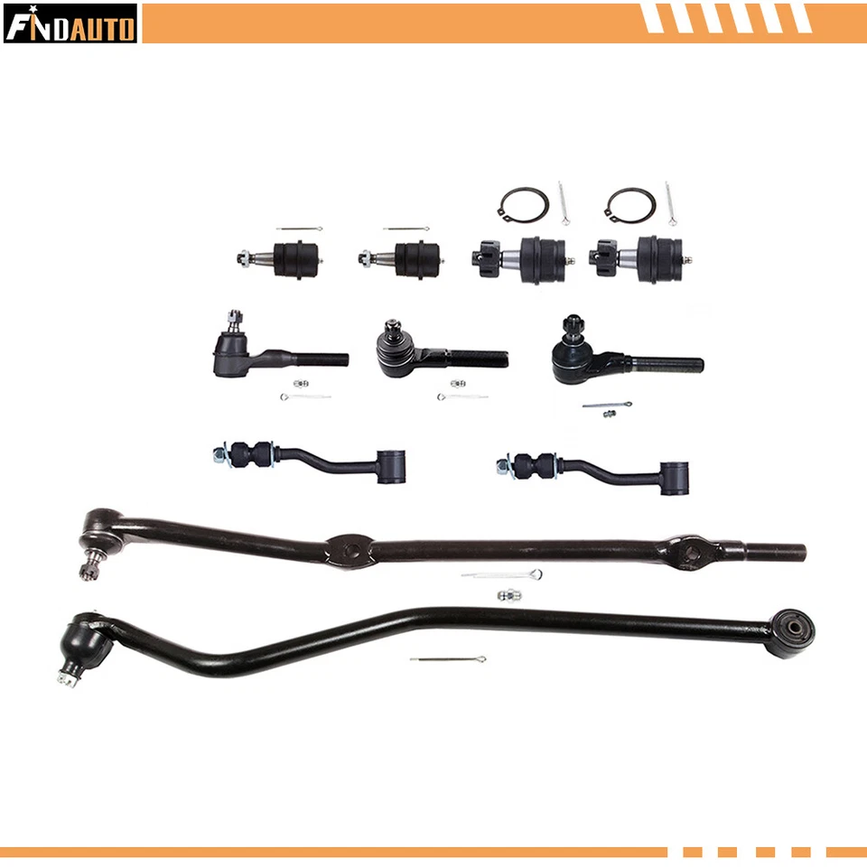 For 1991-2001 Jeep Cherokee 11PC Front Suspension Ball Joints Sway Bars Tie Rods Foto 1 de 1