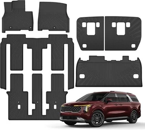 Floor Mats & Cargo Liner Backrest Mat Kia Carnival MPV 8 Seats 2022 2025 - Bild 1 von 7