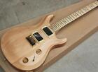 Natural Wood Color Electric Guitar with Humbuckers Pickups,Rosewood Fretboard