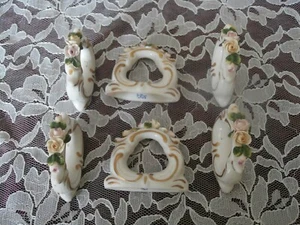 ANTIQUE GERMAN RUDOLF KEMMER NAPKIN HOLDER MATCHING SET AUTHENTIC MARK BY MAKER - Picture 1 of 12