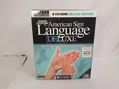 American Sign Language Deluxe Edition Instant Immersion 8-CD ROM - Image 1 of 4