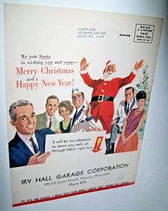 1961 Dodge Christmas Mid-Size-Mag Car Ad - "We join Santa.." Irv Hall, Wausau, WI - Bild 1 von 1