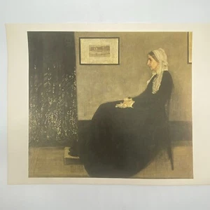 Vintage James Abbott McNeill Whistler Portrait Of Mother Book Print Unframed - Picture 1 of 4