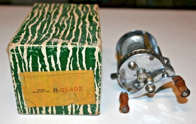 Skilkast vintage Pflueger No. 1953 en caja de reparación de servicio Foto 1 de 4