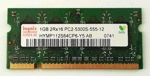 Hynix 🔧 1GB DDR2-667 PC2-5300S SO-DIMM Laptop RAM 🟥 ☆ - Picture 1 of 2