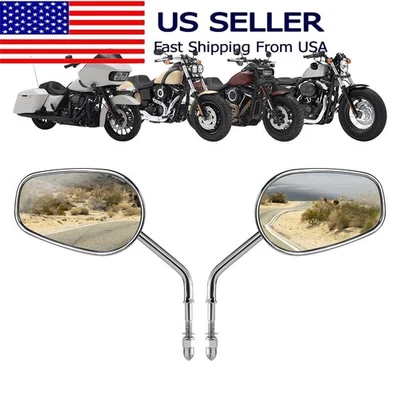 Espejos retrovisores para motocicleta Harley-Davidson Road King/Softail/Sport Glide Foto 1 de 4