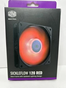 Cooler Master SickleFlow 120 Red Square Frame Case Fan -New - Afbeelding 1 van 4