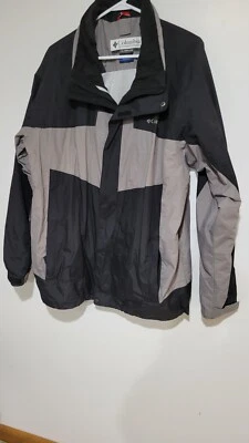 Chaqueta Columbia Omni Tech Talla XL Para Hombres Bugaboo Interchange Cremallera Completa Negra Gris Foto 1 de 4