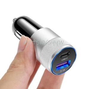USB C Fast Car Charger 30W 3.0 PD Type C Car Adapter for iPhone 13/12 Pro Max/11