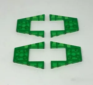 LEGO : Lot 4x Plaque coin 4 x 4 - Réf 43719 trans-vert - Set 9450 - Imagen 1 de 1