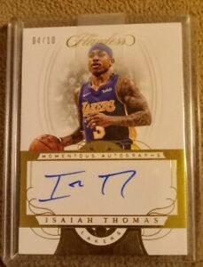 2017-18 Flawless Isaiah Thomas #4/10 auto. Celtics and Lakers All-Star
