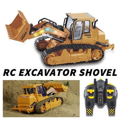 1:12 RC Excavadora Pala Control Remoto Construcción Bulldozer Camión Juguete Lightu1 Foto 1 de 4