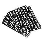 Letters Stickers White Alphabet Sticky Letter Label PVC Vinyl, Pack of 10