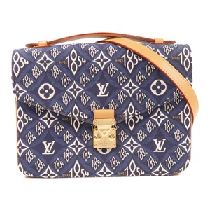 LOUIS VUITTON LV GHW Pochette Metis Shoulder Bag M57395 Monogram Jacquard Blue - Picture 1 of 13