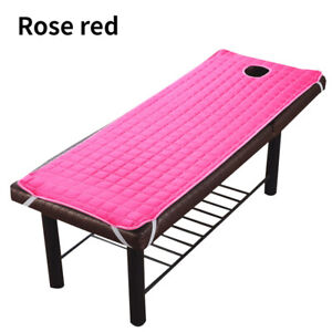 Massage Table Bed Sheet Elastic Quilted SPA Beauty Salon bed Cover with Hole