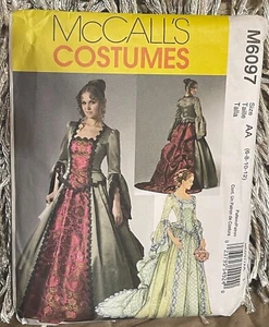 PATTERN Victorian Laced Dress Bustle Skirt Costume McCalls M6097 Wedding 6 - 12 - Picture 1 of 6
