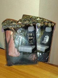 2 New Duck Dynasty Uncle Si Seat Cover Sleeves Hey Jack! My Stories 95% Truthful - Picture 1 of 7
