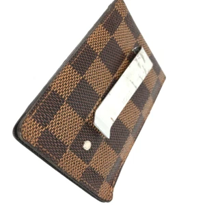 Louis Vuitton Damier Porte Kult Panse Kartenetui Geldklammer Braun B7cm x H10,2cm - Bild 1 von 7