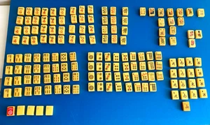Butterscotch / Bakelite Catalin / Mahjong Tiles / 147 Pieces - Picture 1 of 21