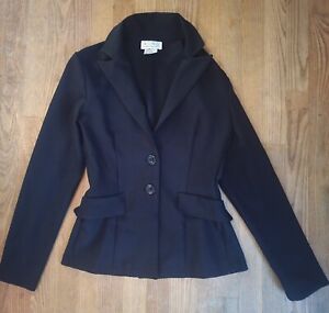 NWOT XOXO Women's Fitted Black Office Blazer Size Small Free Shipping!